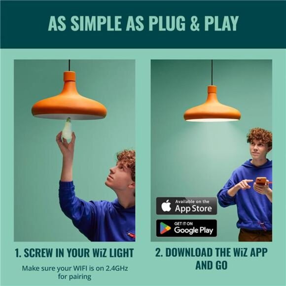 WiZ Connected 60W A19 LED Smart Light Bulbs - Connects to Your Wi-Fi - E26 - Picture 4 of 7